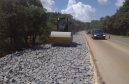 Obra de terceiras faixas na PR-160 em Imbaú