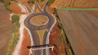 Passarela de Bandeirantes e nova rotatória da BR-369