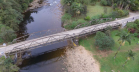 Foto área da ponte, antes da obra