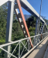 Serviços na ponte sobre o Rio Nhundiaquara em Porto de Cima, Morretes