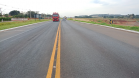 PR-218 entre Arapongas e Astorga, após remendos e sinalização provisória