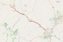 Mapa do trecho da PR-218 entre Arapongas e Astorga