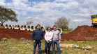 Serviços iniciais do Viaduto da PUC em Londrina 
