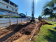 Perfuração e estacas da fundação dos novos viadutos de Sarandi