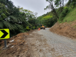 Serviços de recuperação emergencial da Estrada da Graciosa no km 11+600