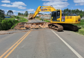 Obras de recuperação da PR-151 em Jaguariaíva