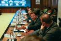 Reunião entre governo e municípios sobre as chuvas