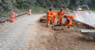 Obras de recuperação da Estrada da Graciosa