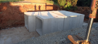 Obra de recuperação da PR-540 em Entre Rios - lançamento de aduelas das galerias de concreto