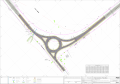 Trevo de Porto Rico - Folha do projeto geométrico da nova rótula