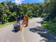 Serviços de sinalização rodoviária na Estrada da Graciosa