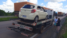 Guinchos do DER/PR atuando na BR-277 entre Curitiba e Guarapuava
