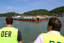 Chegada da balsa Perpetuar à baía de Guaratuba
