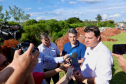 Obra de recuperação emergencial da PR-323 em Umuarama; visita técnica