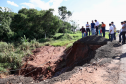 Obra de recuperação emergencial da PR-323 em Umuarama; visita técnica