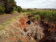 PR-461 em Flórida, trecho atingido por erosão