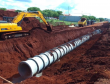 Andamento da obra de implantação do viaduto da PUC