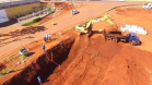 Andamento da obra de implantação do viaduto da PUC