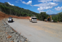 Serviços da obra emergencial da PR-170 em Pinhão