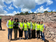 Visita técnica à obra com representantes do BID, diretoria técnica do DER/PR e técnicos da Superintendência Regional Campos Gerais do DER/PR