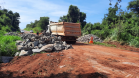 Início dos serviços da obra emergencial na ponte sobre o Ribeirão Paixão na PR-218, entre Paranavaí e Amaporã