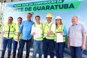 Ponte de Guaratuba: lançamento primeira camisa metálica na baía 