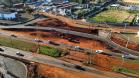 Novas marginais da BR-369, parte da obra do Viaduto da PUC, em Londrina