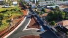 Novas marginais da BR-369, parte da obra do Viaduto da PUC, em Londrina
