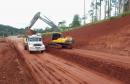 PR-239 obra de pavimentação entre Pitanga e Mato Rico
