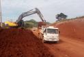 PR-239 obra de pavimentação entre Pitanga e Mato Rico