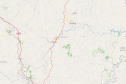 Mapa do trecho atingido