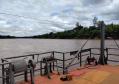 Atual passagem da balsa sobre o Rio Ivaí