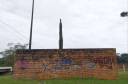 Monumento rodoviário no trevo da Codapar, PRC-280, em Palmas
