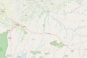 Mapa indicando o trecho contemplado da PR-471 em Guaraniaçu