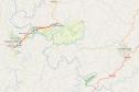 Mapa indicando a ponte na PR-566 entre Itapejara D'Oeste e Coronel Vivida