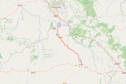 Mapa indicando o trecho da PR-151 entre Ponta Grossa e Palmeira
