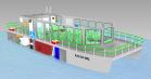 Anteprojeto de catamarã da Ilha do Mel - visão interna