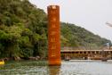 Obras da ponte de Guaratuba em outubro de 2024