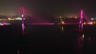 Ponte da Integração com iluminação especial para o Outubro Rosa
