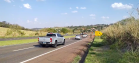 PR-445 com pare-e-siga na altura do viaduto de acesso para Irerê