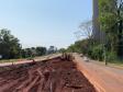 Obra de implantação do Trevo do Catuaí em Maringá