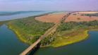 Ponte sobre o Rio Paranapanema em Sertaneja