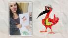 Mascote da ponte de Guaratuba e sua artista