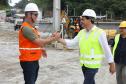 Ponte de Guaratuba - visita técnica do secretário