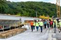 Ponte de Guaratuba - visita técnica do secretário