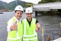 Ponte de Guaratuba - visita técnica do secretário