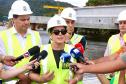 Ponte de Guaratuba - visita técnica do secretário