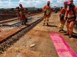 BR-277 Novo viaduto recebendo pré-lajes de concreto