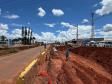 Obras do novo Trevo do Catuaí, em Maringá