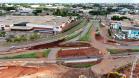 Obras do novo Trevo do Catuaí, em Maringá